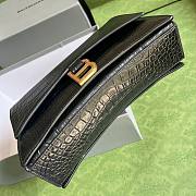 Balenciaga Crush XS Chain Bag Black Crocodile Pattern  - 4