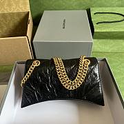 Balenciaga Crush XS Chain Bag Quited Black Leather  - 3
