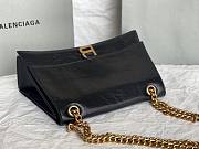 Balenciaga Crush S Chain Bag Black Leather - 5