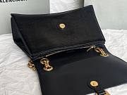 Balenciaga Crush S Chain Bag Black Leather - 2