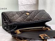 Balenciaga Crush S Chain Bag Quited Black Leather - 5