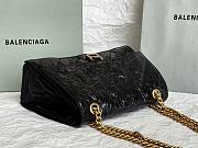 Balenciaga Crush S Chain Bag Quited Black Leather - 2