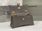 Balenciaga Crush XS Chain Bag Gray Leather Gold Tone - 6