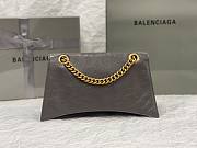 Balenciaga Crush XS Chain Bag Gray Leather Gold Tone - 2