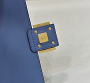 Okify Fendi Baguette Blue Leather Bag - 6