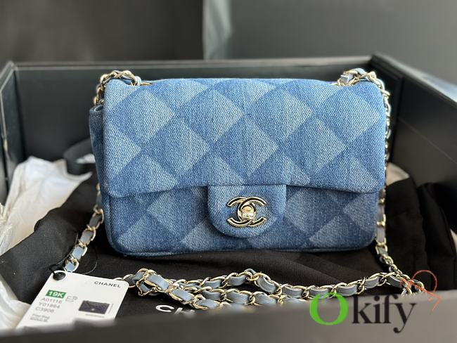 CC Small Flapbag Denim 11388 - 1