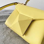 Valentino Mini 20 One Stud Yellow Nappa Leather Handbag - 6