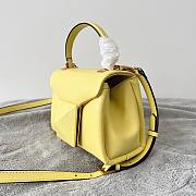 Valentino Mini 20 One Stud Yellow Nappa Leather Handbag - 4