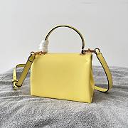 Valentino Mini 20 One Stud Yellow Nappa Leather Handbag - 2