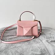 Valentino Mini 20 One Stud Light Pink Nappa Leather Handbag - 1