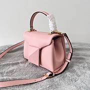 Valentino Mini 20 One Stud Light Pink Nappa Leather Handbag - 5
