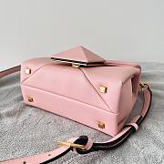 Valentino Mini 20 One Stud Light Pink Nappa Leather Handbag - 2