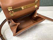 Valentino Mini 20 One Stud Brown Nappa Leather Handbag - 5