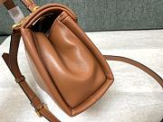 Valentino Mini 20 One Stud Brown Nappa Leather Handbag - 4
