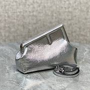 Fendi First Small 26 Metallic Silver Leather - 2