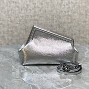Fendi First Small 26 Metallic Silver Leather - 3