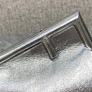 Fendi First Small 26 Metallic Silver Leather - 6
