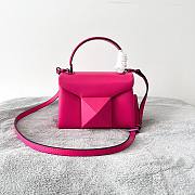 Valentino Mini 20 One Stud Hot Pink Nappa Leather Handbag - 1