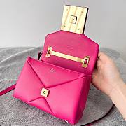 Valentino Mini 20 One Stud Hot Pink Nappa Leather Handbag - 6
