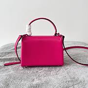 Valentino Mini 20 One Stud Hot Pink Nappa Leather Handbag - 3