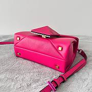Valentino Mini 20 One Stud Hot Pink Nappa Leather Handbag - 2