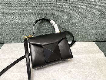 Valentino Mini 20 One Stud Black Nappa Leather Handbag