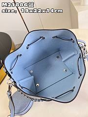 LV Bella Mahina Bucket Blue Leather  - 4