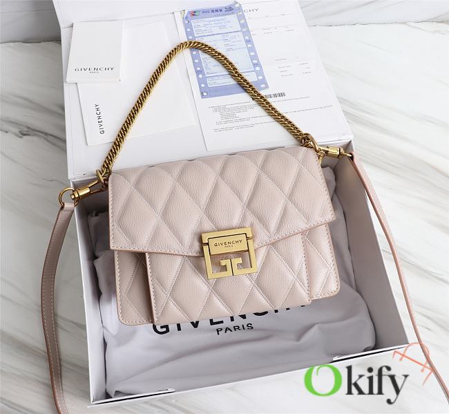 Givenchy Small GV3 Quilted Leather Bag in Natural Beige - 1