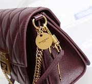 Givenchy Small GV3 Quilted Leather Bag in Wine Red - 5
