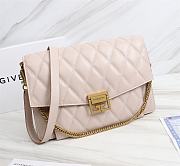 Givenchy Medium GV3 Quilted Leather Bag in Natural Beige - 5