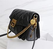Givenchy Small GV3 Quilted Leather Bag in Black - 3