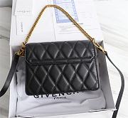 Givenchy Small GV3 Quilted Leather Bag in Black - 4
