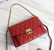 Givenchy Medium GV3 Quilted Leather Bag in Red - 1
