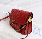 Givenchy Medium GV3 Quilted Leather Bag in Red - 2