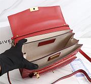 Givenchy Medium GV3 Quilted Leather Bag in Red - 4