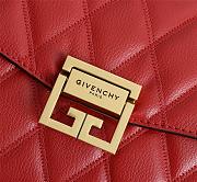 Givenchy Medium GV3 Quilted Leather Bag in Red - 5
