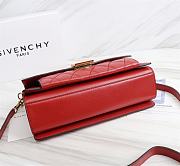 Givenchy Medium GV3 Quilted Leather Bag in Red - 6