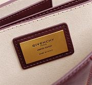 Givenchy Medium GV3 Quilted Leather Bag in Wine Red - 6