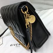 Givenchy Medium GV3 Quilted Leather Bag in Black - 2