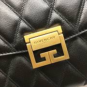 Givenchy Medium GV3 Quilted Leather Bag in Black - 3
