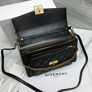 Givenchy Medium GV3 Quilted Leather Bag in Black - 5
