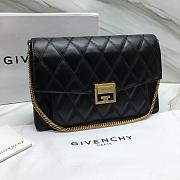 Givenchy Medium GV3 Quilted Leather Bag in Black - 6