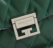  Givenchy Medium GV3 Quilted Leather Bag in Green - 5
