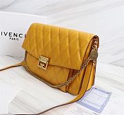 Givenchy Medium GV3 Quilted Leather Bag in Yellow - 2