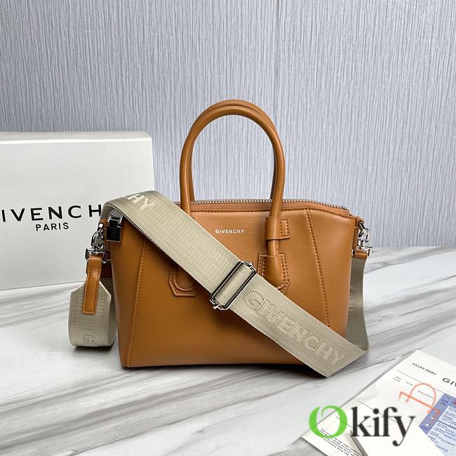 Givenchy Mini 22 Antigona Sport Bag in Caramel Calfskin - 1