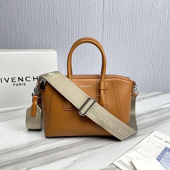 Givenchy Mini 22 Antigona Sport Bag in Caramel Calfskin