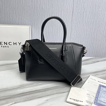 Givenchy Mini 22 Antigona Sport Bag in Black Calfskin