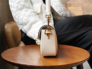 Okify Gucci Horsebit 1955 Small Shoulder Bag White Leather - 3