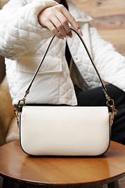 Okify Gucci Horsebit 1955 Small Shoulder Bag White Leather - 5