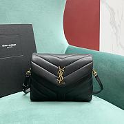 YSL Toy Loulou 20 Black Leather Gold Hardware - 1